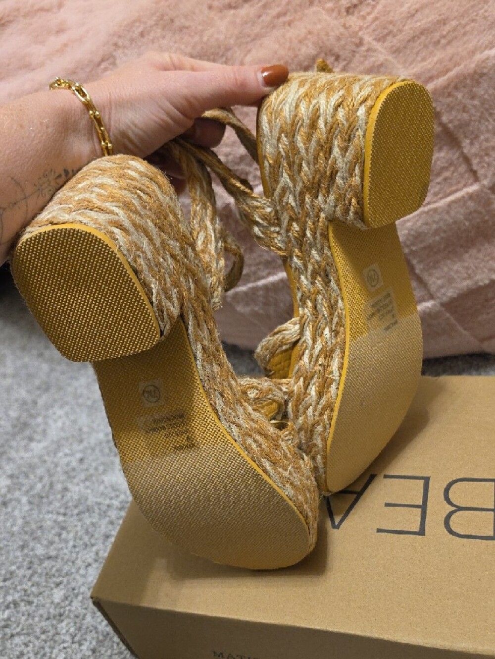 Beach By Matisse Mykonos Braided Platform Sandals size 7 - Picture 4 of 10